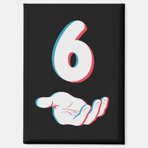 Funny 67 Six Seven Meme Couple Matching  Magnet