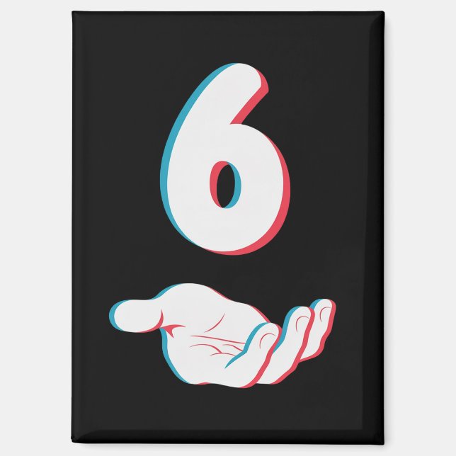 Funny 67 Six Seven Meme Couple Matching  Magnet (Front)