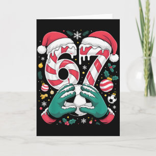 Funny 67 Six Seven Soccer Goalkeeper Funny Meme Ch Card