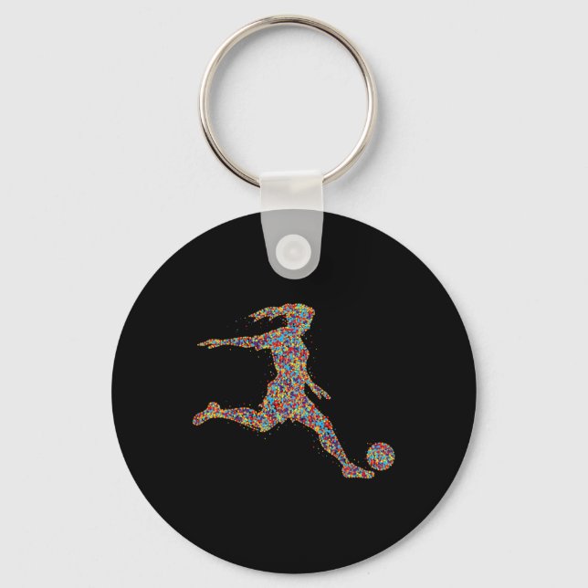 Funny 67 Six Seven Soccer Goalkeeper Funny Meme Ch Key Ring (Front)