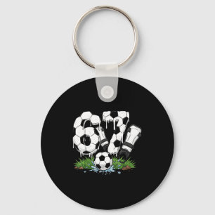 Funny 67 Soccer Drip Number 67 Soccer Key Ring