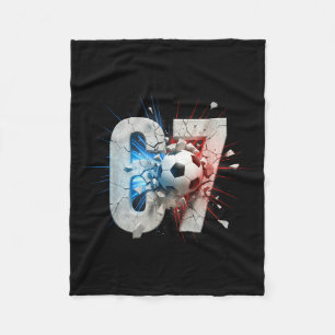 Funny 67 Soccer Drip Six Seven Meme 6 7 Boys Teens Fleece Blanket