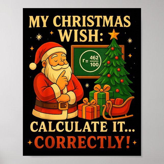 Funny 67 Tee Christmas Math 67 Meme – 6 7 Teacher  Poster (Front)