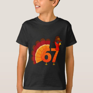 Funny 67 Turkey Meme Thanksgiving Humor Design Men T-Shirt