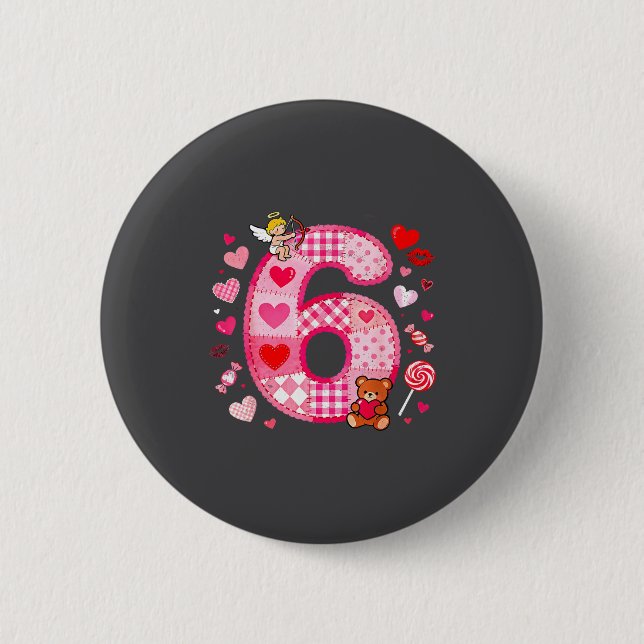 Funny 67 Valentine Meme Couple Matching Love  6 Cm Round Badge (Front)
