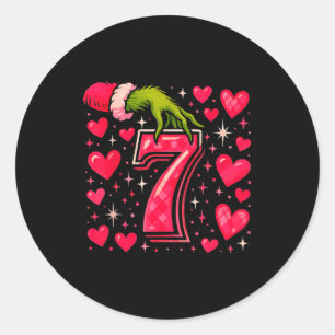 Funny 67 Valentine Meme Couple Matching Love  Classic Round Sticker