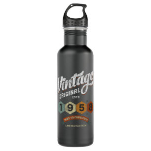 Funny 67 Year Old 1958 Vintage 67th Birthday Gift 710 Ml Water Bottle