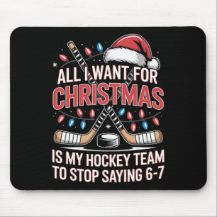 Funny 67 Youth Ice Hockey Coach Stop Saying Six Se Mouse Pad