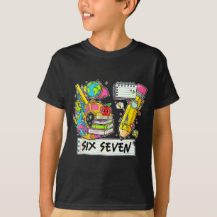 Funny 67th Day Of School, Vibes Funny Six Seven 67 T-Shirt