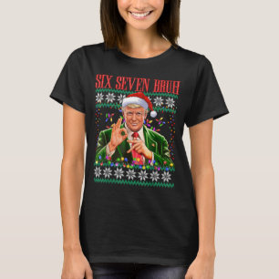 Funny 6 7 Bruh 67 Trump Ugly Christmas Sweater Xma