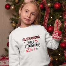 Funny 6-7 Christmas Checklist Custom Name Shirts
