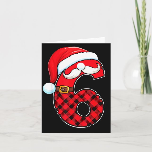 Funny 6 7 Couples Christmas Costume Matching Outfi Card (Front)