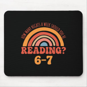 Funny 6-7 English Teacher 67 Meme Reading  Mouse Pad