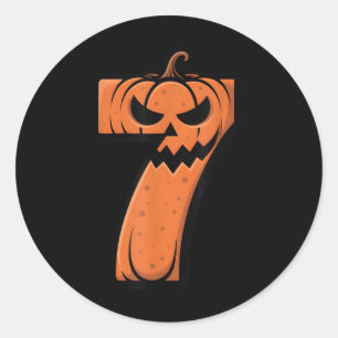 Funny 6 7 Halloween Costume Meme 67 Halloween  Classic Round Sticker