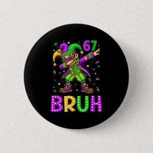 Funny 6 7 Mardi Gras Six Seven Dabbing Boy 67 Mard 6 Cm Round Badge