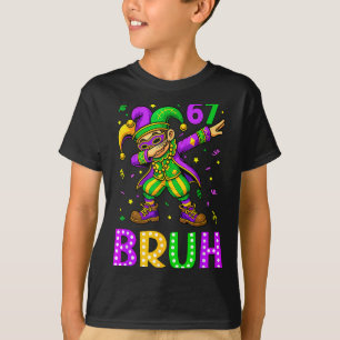 Funny 6 7 Mardi Gras Six Seven Dabbing Boy 67 Mard T-Shirt