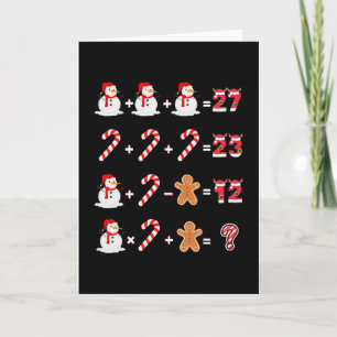 Funny 6 7 Meme 67 Christmas Order Of Operations Ma Card