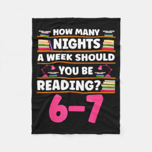Funny 6 7 Meme Book Lover Teachers Bookish Men Wom Fleece Blanket