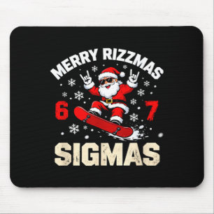 Funny 6-7 Meme Christmas Nice Naughty 67 Slang Tre Mouse Pad