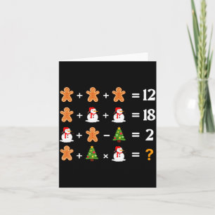 Funny 6 7 Meme Christmas Order Of Operations Math  Card