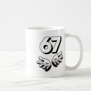 Funny 6 7 Meme Gen Alpha Gen Z Slang Six Seven Coffee Mug