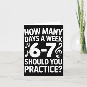 Funny 6 7 Meme Music Students Six Seven Outfit Mus Card