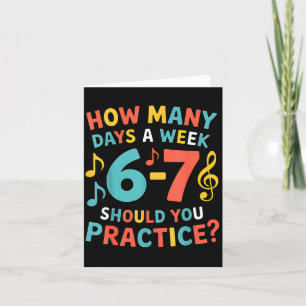 Funny 6 7 Meme Six Seven For Music Teacher Card