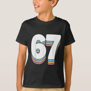 Funny 6 7 Meme Six Seven Gen Alpha Slang 67 T-Shirt