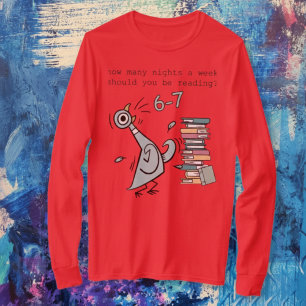 Funny “6–7 Nights Reading” Teacher & Book Lover Sh T-Shirt