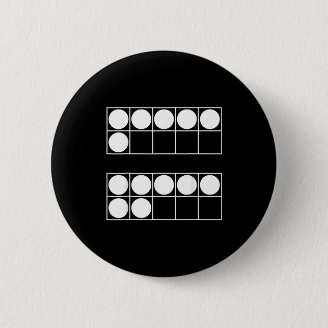 Funny 6 7 Number Math Teachers Students Six Seven  Cm Round Badge (Front)