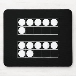 Funny 6 7 Number Math Teachers Students Six Seven  Mouse Pad