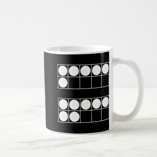 Funny 6 7 Number Teachers Students Six Seven Meme  Coffee Mug (Right)