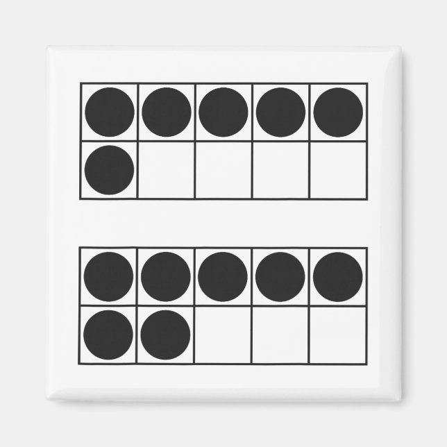 Funny 6 7 Number Teachers Students Six Seven Meme  Magnet (Front)
