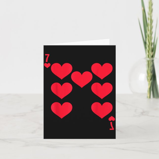Funny 6 7 Of Hearts Matching 67 Meme Couple Valent Card (Front)