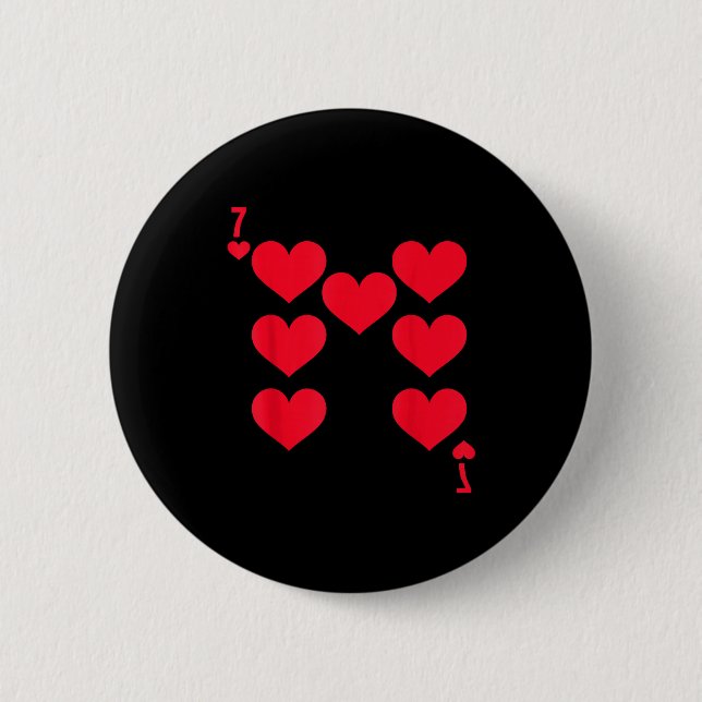Funny 6 7 Of Hearts Matching 67 Meme Couple Valent Cm Round Badge (Front)