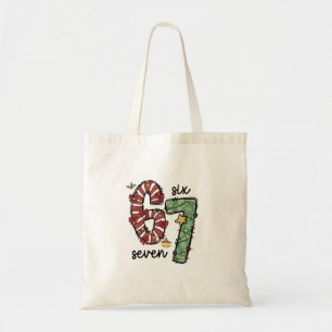 Funny 6 7 Santa Squad Sixty Seven Christmas Tote Bag