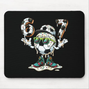 Funny 6 7 Six Seven 67 Soccer Ball Meme Glazed Dri Mouse Pad