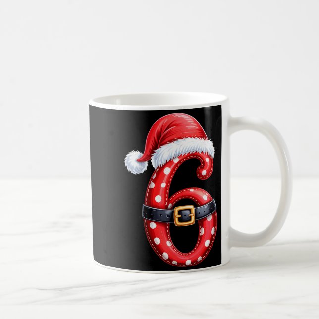 Funny 6 7 Six Seven Meme Couple Matching Christmas Coffee Mug (Right)