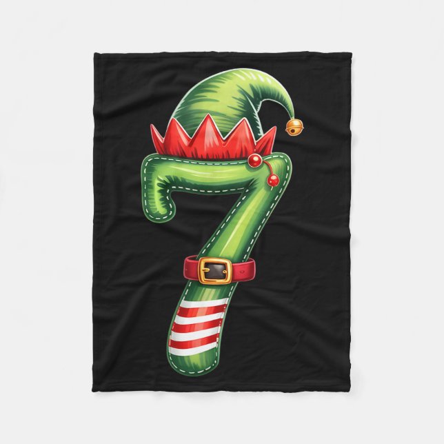 Funny 6 7 Six Seven Meme Couple Matching Christmas Fleece Blanket (Front)