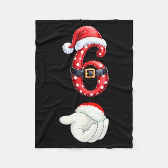 Funny 6 7 Six Seven Meme Couple Matching Christmas Fleece Blanket (Front)