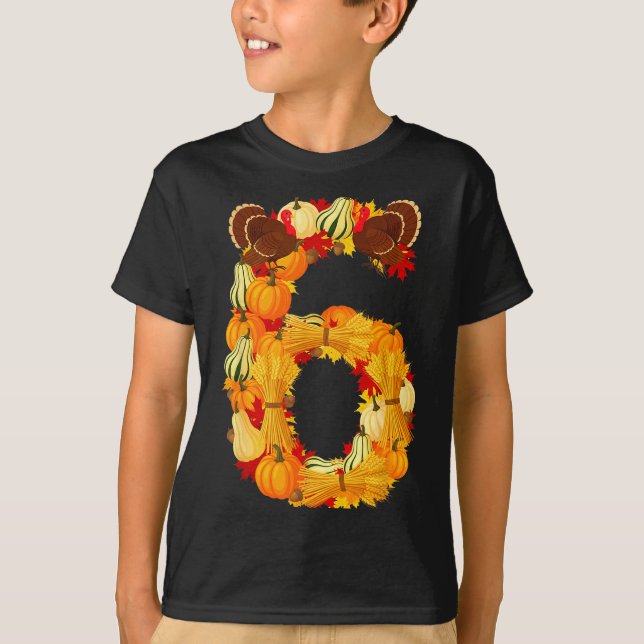 Funny 6 7 Six Seven Meme Couple Thanksgiving Turke T-Shirt (Front)