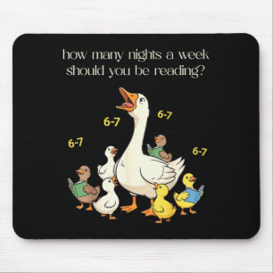 Funny 6 7 Six Seven Reading For Teacher Kids Book  Mouse Pad