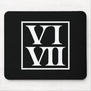 Funny 6 7 Six Seven Roman Numerals Meme Teachers F Mouse Pad