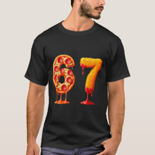 Funny 6 7 Zza Nugget Meme Six Seven 67 Food Lovers T-Shirt