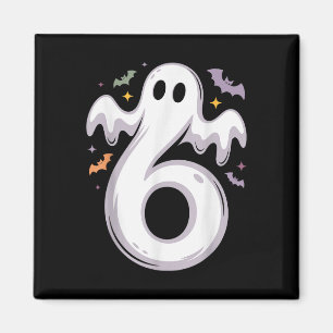Funny 6 Ghost Meme Halloween Costume Matching Desi Magnet