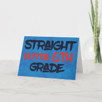 Funny 6th Grade Graduation Congratulations Blue