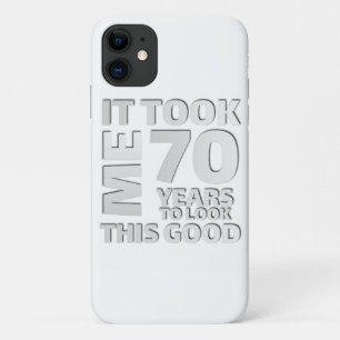 Funny 70 years old saying quote Case-Mate iPhone case