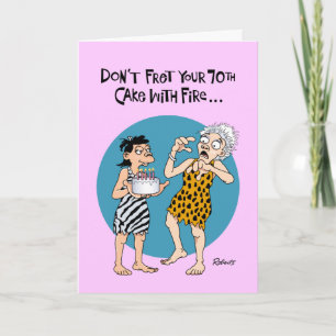 Funny 70th Birthday Card