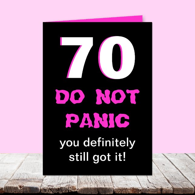 Funny 70th Birthday Card for Women (Creator Uploaded)