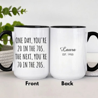 Funny 70th Birthday Celebration Mug Gift